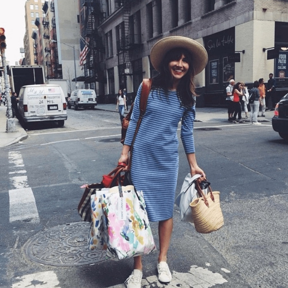 Sonnet James Blue Striped Dress